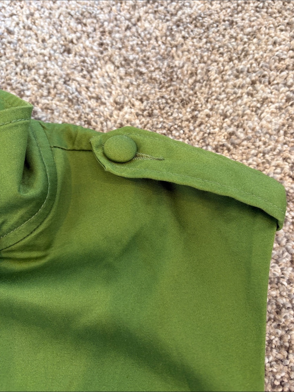 Kensie Bright Olive Green Sleeveless Utility Vest size small - Picture 5 of 9